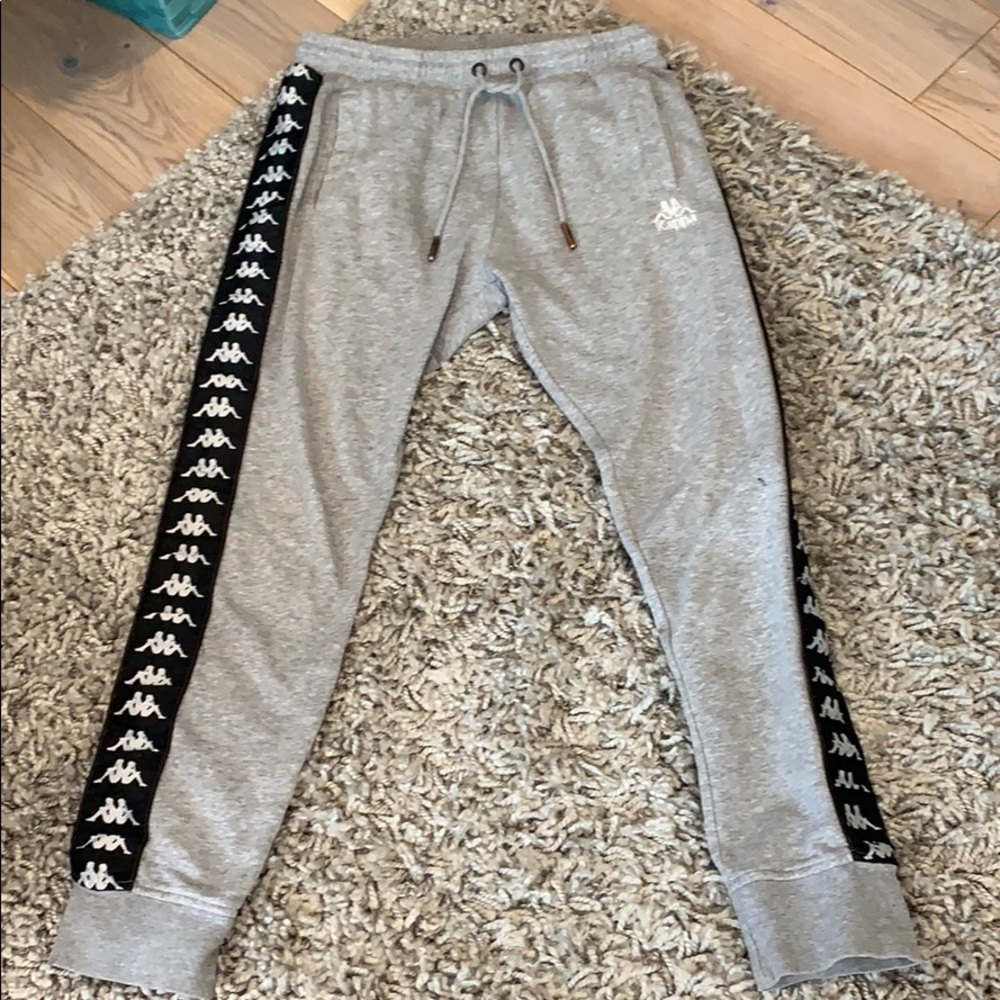 grey kappa sweatpants